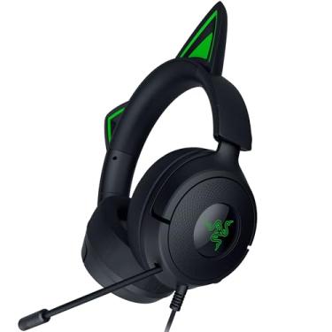 Imagem de Razer Fone de ouvido para jogos Kraken Kitty V3 X com fio: Kitty Ears - Microfone cardioide hiperclaro - Drivers de 40 mm - Som surround 7.1 - Almofadas de ouvido confortáveis - Plataforma cruzada via