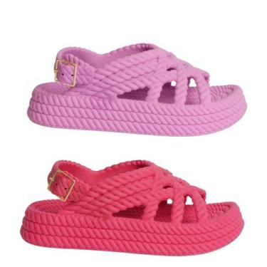 Imagem de Kit 2 Pares Papete Infantil Baby Segura Leve Confortável Trança Escola