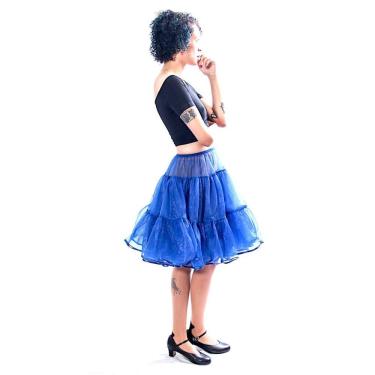 Imagem de Saia tutu BellaSous Rockabilly Adult Blue, tamanho único