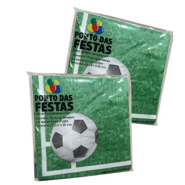 Imagem de Guardanapo de Papel Folha Dupla Borda Futebol 20 Unidades Ponto das Fe