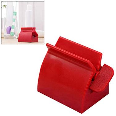 Imagem de Espremedor de pasta de dente com cabo giratório, dispensador de tubo de plástico ABS para banheiro, limpador, creme para as mãos