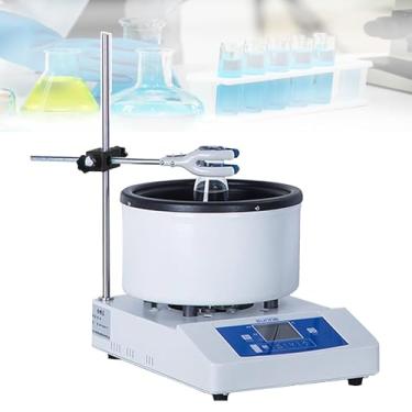 Imagem de CHONGHAN Agitador MagnéTico De LaboratóRio Com Placa Aquecedora De 1l/2l/5l, Visor Digital De Temperatura, 50~2000rpm, PotêNcia De Aquecimento De 300w A 750w, 250°C Para Banhos De áGua E óLeo