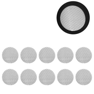 Imagem de Generic Decalque refletivo de para-choque prateado redondo grade de losango adesivo refletivo para carro decoração personalizada corpo do veículo ou porta ou janela