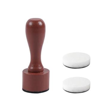 Imagem de Pincéis de mistura de tinta, ferramenta de mistura de tinta com 2 esponjas de substituição, 1 carimbo de cabo de madeira, pincel de tinta para álbuns, cartões, gravação, artesanato DIY