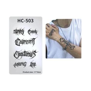 Imagem de Adesivo De Tatuagem Punk Mecânico De Cyborg, Impermeável, Duradouro, P