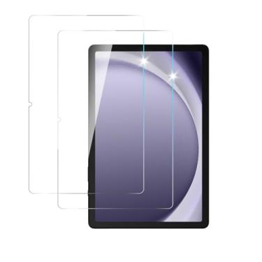 Imagem de CHRINECY Pacote com 2 protetores de tela para Samsung Galaxy Tab A9 Plus/A9+ (28 cm), película de vidro temperado, antiarranhões, sem bolhas, compatível com capas