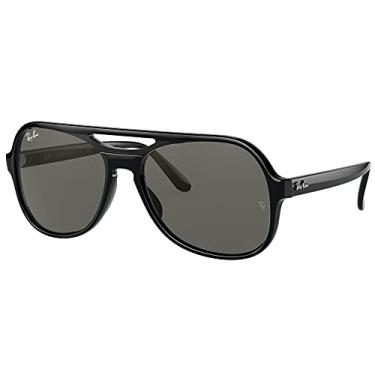 Imagem de Ray-Ban Óculos de sol Aviador Powderhorn Rb4357, Preto/cinza escuro, 58 mm
