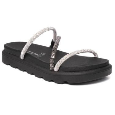 Imagem de Sandália Papete Vizzano  Confortável Lançamento Verão, Preto 01, 36