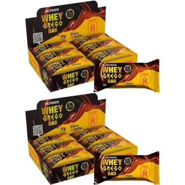 Imagem de Kit 2X Barra Whey Grego Bar - 12 Unidades de 40g Dulce de Leche Havanna - Nutrata-Masculino