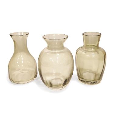 Imagem de Kit 03 Mini Vasinhos em Vidro Elegantes Decorativos