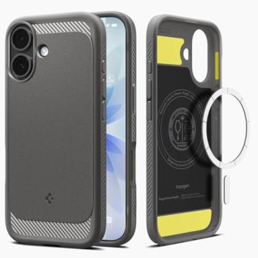 Imagem de Capa Spigen para iPhone 17, Rugged Armor [MagFit] projetada para Apple iPhone 17 - Cinza