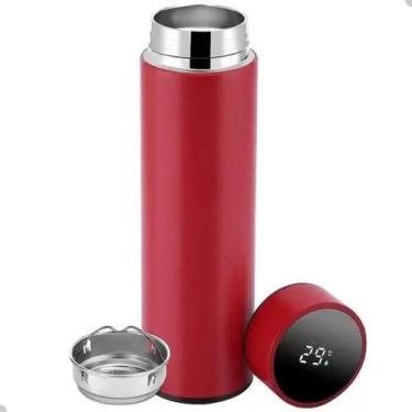 Imagem de Garrafa Térmica Digital 500ml Inox com Display de Temperatura - Genéri