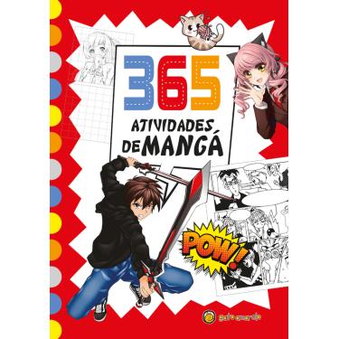 Imagem de Livro 365 Atividades de Mangá — Desenho, Colorir e Jogos Infantis (287 págs)