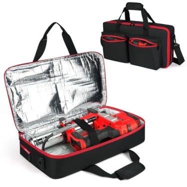 Imagem de MRINCA Estojo Para Pistola De Graxa Compatível Com Milwaukee M18 2646-20/Milwaukee M12 2446-20/Dewalt Dcgg571B Kit Para Pistola De Graxa, Bolsa De Transporte Portátil Compatível Com A Ferramenta Mil