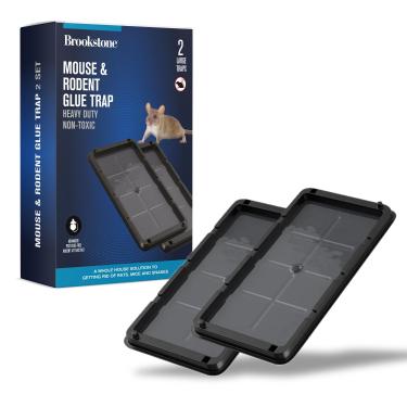 Imagem de Placas de armadilha de cola resistente para ratos e insetos, pacote com 2