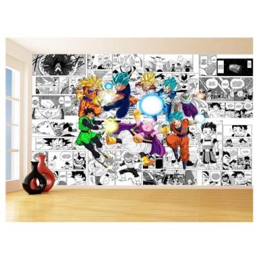 Imagem de Papel De Parede Dragon Ball Goku Vegeta Anime 3,5M Dbz238 - Você Decor