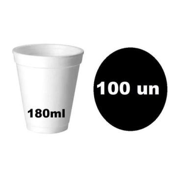 Imagem de 100 Copos Isopor Térmico Bebidas Quentes 180Ml Descartável - Lynx Prod