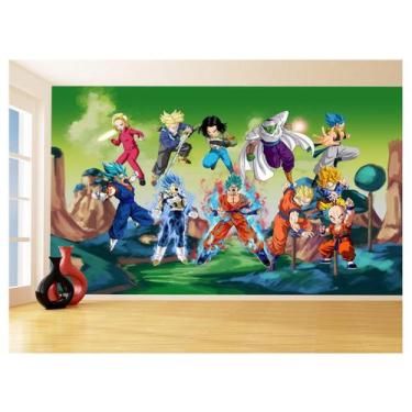 Imagem de Papel De Parede Dragon Ball Goku Vegeta Anime 3,5M Dbz267 - Você Decor