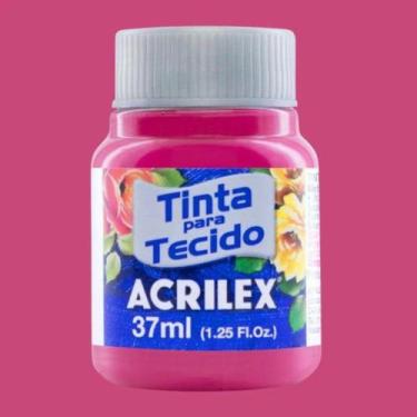 Imagem de Tinta para Tecido Fosca 37ml Acrilex - Cores Quentes - 04140, ROSA ESC