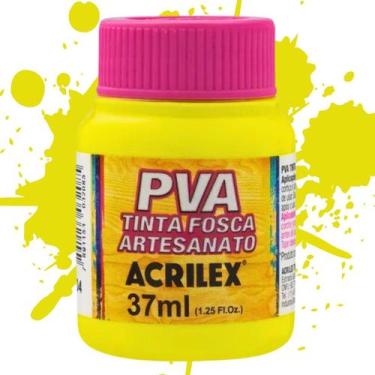 Imagem de Tinta PVA Fosca para Artesanato 37ml Acrilex - Cores Quentes - 03240, 