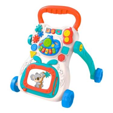 Imagem de Andador de Empurrar Infantil Brinquedo Educativo com Teclado Musical e Lousa Mágica para Bebê