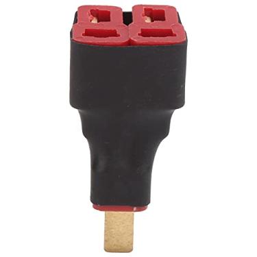 Imagem de Tnfeeon Conector Adaptador Paralelo Macho T, Design T Macho para 2 Fêmeas para Várias Baterias RC, Ideal para Carros RC, Aviões e Navios Com Baterias de Lítio Em Paralelo, para Modelo