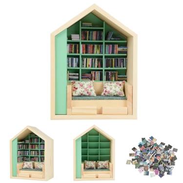 Imagem de Anxiety Bookshelf – Complete with 300pcs Mini Books Display for Stress Relief and Fun Decor,Perfect Decorative Miniature Library,Creative Gift for Adults,Kids,Teachers,and Book Lovers