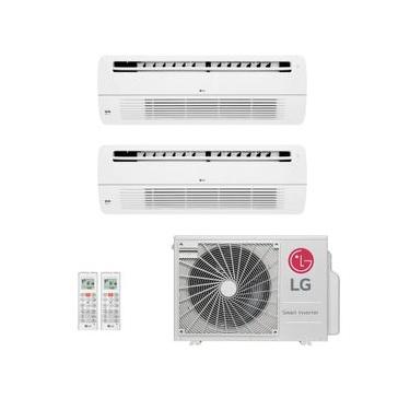 Imagem de Ar-Condicionado Multi Split Inverter LG 18.000 (2x Evap Cassete 1 Via 12.000) Quente/Frio 220V R-32