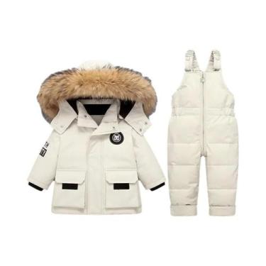 Imagem de Jaqueta De Inverno Para Meninos E Meninas Com Gola De Pele Natural, Ma