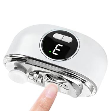 Imagem de Cortador de Unhas Elétrico,Aparador Recarregável Via USB Silencioso Com Luz LED | Aparelho De Lixar Unhas Elétrico | Para Homens Mulheres Estudantes Família Amigos E Para Uso Doméstico E Interior