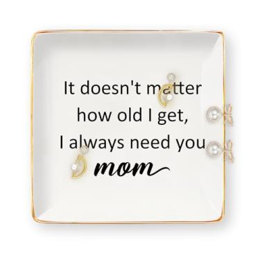 Imagem de Presentes de aniversário para mãe – Presentes de aniversário para mãe da filha filho bandeja de joias de cerâmica prato de bijuteria prato bugiganga dia das mães Natal dia dos namorados meias presente