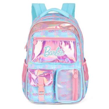 Imagem de Mochila Escolar Infantil Menina Bolsa De Notebook Barbie - Luxcel, Azu