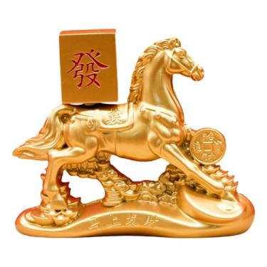 Imagem de KiBcsLic Estátua de Cavalo do Zodíaco Feng Shui para o Ano Chinês de 2026, Escultura Decorativa para Mesa, Entrada, Sala de Estar e Quarto, Fortuna