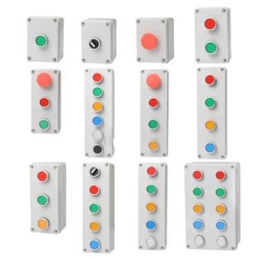 Imagem de ZEDEVB Caixa de botão interna e externa, interruptor de parada de emergência, redefinição de energia, alarme, porta de ferro, motor de elevador, caixa de controle elétrico (5)