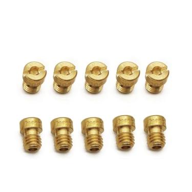 Imagem de (10 pçs/pacote) 5 mm rosca carburador jato principal injetores bocal compatível com 150cc 125cc GY6 para PWK Keihin OKO CVK