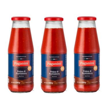 Imagem de Kit 3X: Polpa de Tomate Rústica Paganini 690g
