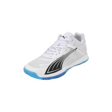 Imagem de PUMA(プーマ) Chuteiras de futebol masculinas, 24 cores outono/inverno: Puma Branco/Azul Masing/Puma Preto (02), 22.5 cm