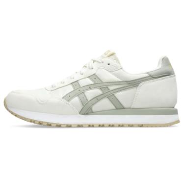 Imagem de ASICS Tênis esportivo feminino Tiger Runner II, Creme/cinza oliva, 15.5 Women/14 Men