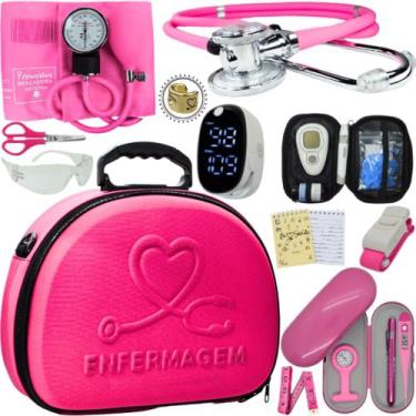 Imagem de Kit Enfermagem Maleta Medica Super Luxo Completa Promocao - Love Saude
