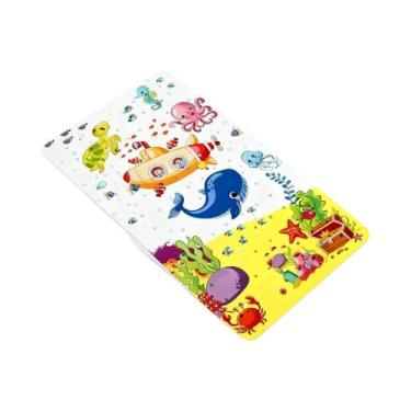 Imagem de Tapete De Banho Antiderrapante Em PVC 15x27.6in Com Ventosas E Furos D