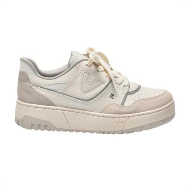 Imagem de Tênis Casual Feminino Via Marte Off White, Bege, Marfim, Prata, 37