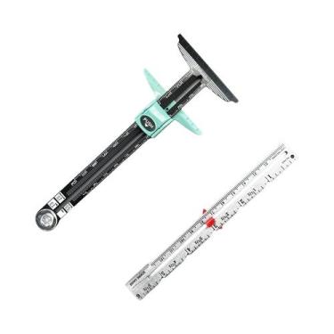 Imagem de Régua De Costura 5 Em 1 Reforçada Com Escala Em Centímetros E Régua De