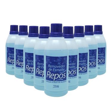 Imagem de Kit 9 Removedores de Esmalte Repos Base de Acetona 100ml