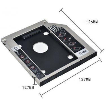 Imagem de Adaptador Caddy Para Segundo Hd Ou Ssd 12.7Mm Para Notebook