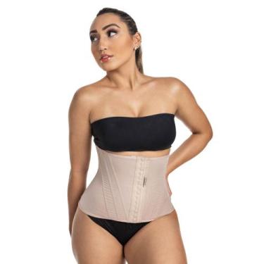 Imagem de Cinta Modeladora Reduz Cinturita 16 Barbatanas 5100 Mabella, Castanho,
