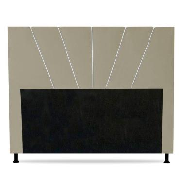 Imagem de Cabeceira Cama Box Casal Queen Size Dallas 160cm Bege