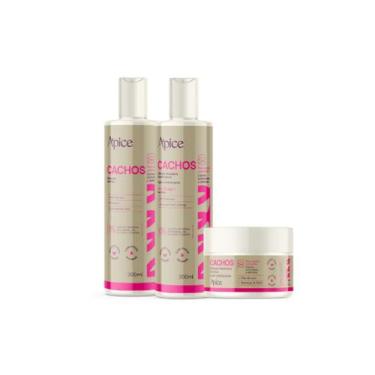Imagem de Kit Shampoo, Gelatina e Máscara 300g Cachos - Apice