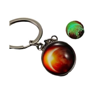 Imagem de Chaveiro Luminoso Do Sistema Solar Que Brilha No Escuro, Galáxia, Nebu