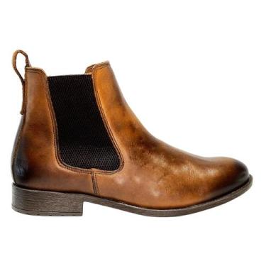 Imagem de Botina Chicago Linha Premium Couro Cenoura Bota Masculina - Kapell, Ce