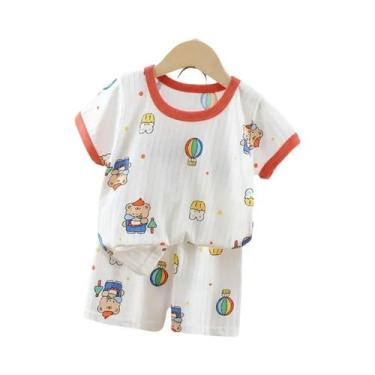 Imagem de Pijama De Manga Longa Para Menino, Leve, Confortável, Design Fofo, Rou